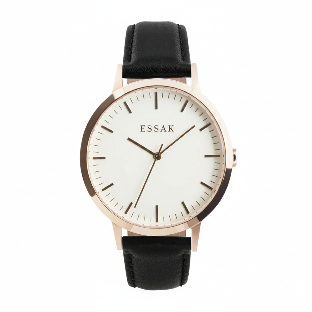ESSAK White Dial Rose Gold