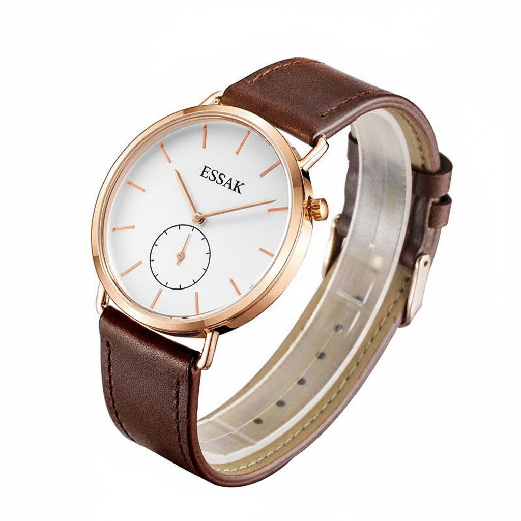 Watch Angled View with ESSAK Logo